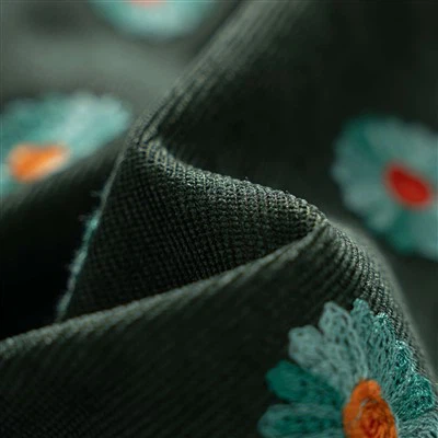 Бірюзова оксамитова оббивна тканина